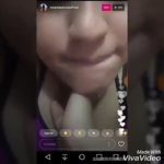 Roxanna Somoza beso lésbico en Instagram Live